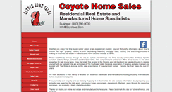 Desktop Screenshot of coyoteaz.com