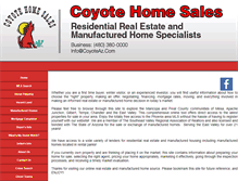 Tablet Screenshot of coyoteaz.com